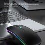 Bluetooth безжична мишка с подсветка - бяла