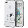 Karl Lagerfeld Choupette Fun-Cord калъф за iPhone 7 Plus / 8 Plus - прозрачно
