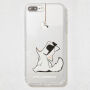 Karl Lagerfeld Choupette Fun-Cord калъф за iPhone 7 Plus / 8 Plus - прозрачно