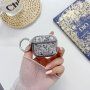 Прозрачен калъф с пайети за AirPods Pro 2 (2022) - сив