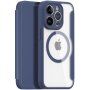 DUX DUCIS Skin X флип калъф с MagSafe за iPhone 13 Pro - тъмно син