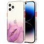 Мраморен кейс устойчив против надраскване за iPhone 14 Pro Max - лилав