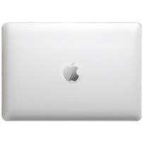 Матиран прозрачен кейс с изваждаща се стойка за MacBook Air 13" (A2681 / A3113 / A3240) - бял