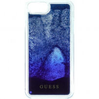 Guess Liquid Glitter кейс за iPhone 7 / 8 - тъмносиня