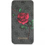 Guess 4G Flower Desire Book калъф за iPhone X - сива