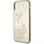 Guess Studs and Sparkle кейс за iPhone X - бежова