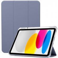 Смарт калъф със стойка и място за Apple Pencil за iPad 10,9" (2022) / 11" (2025) - синьо-сив