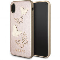 Guess Studs and Sparkle кейс за iPhone X - златно розов