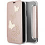 Guess Studs and Sparkle Book калъф за iPhone X - златно розов