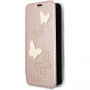 Guess Studs and Sparkle Book калъф за iPhone X - златно розов