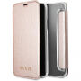 Guess Iridescent Book калъф iPhone pro X - златно розов