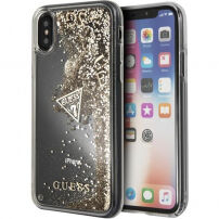 Guess Liquid Glitter калъф за iPhone X - златна