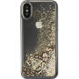 Guess Liquid Glitter калъф за iPhone X - златна