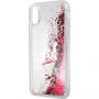Guess Liquid Glitter калъф за iPhone X - червена