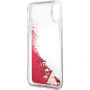 Guess Liquid Glitter калъф за iPhone X - червена