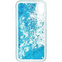 Guess Liquid Glitter заден кейс за iPhone X - синя