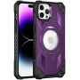 Супер устойчив кейс с MagSafe и изваждаща се стойка за iPhone 11 Pro Max - лилав