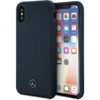 Mercedes Lining силиконов калъф за iPhone X - морски синя