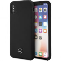 Mercedes Lining силиконов калъф за iPhone X - черна
