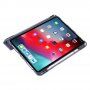 Калъф с прозрачна задна страна и оригами стойка за iPad Pro 12,9" (2018-2022) - петролено сив