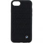 BMW Hexagon кожен калъф за iPhone 7 / 8 - черна