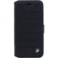 BMW Hexagon Book кожен калъф за iPhone 7 / 8 - черна