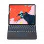 Магнитен калъф с вградена клавиатура с подсветка и тъчпад за iPad Pro 12,9" (2018-2022) - черно