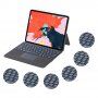 Магнитен калъф с вградена клавиатура с подсветка и тъчпад за iPad Pro 12,9" (2018-2022) - черно