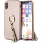 Guess Saffiano Ring калъф за iPhone X - розова