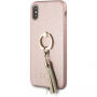 Guess Saffiano Ring калъф за iPhone X - розова