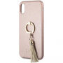 Guess Saffiano Ring калъф за iPhone X - розова