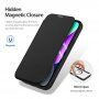 DUX DUCIS Skin X флип калъф с MagSafe за iPhone 15 - черно