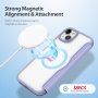 DUX DUCIS Skin X флип калъф с MagSafe за iPhone 15 Plus - лилаво