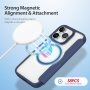 DUX DUCIS Skin X флип калъф с MagSafe за iPhone 15 Pro - тъмно син
