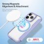 DUX DUCIS Skin X флип калъф с MagSafe за iPhone 15 Pro - лилаво