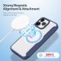 DUX DUCIS Skin X флип калъф с MagSafe за iPhone 15 Pro Max - тъмно син
