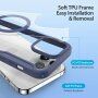 DUX DUCIS Skin X флип калъф с MagSafe за iPhone 15 Pro Max - тъмно син
