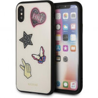 Guess Iconic калъф за iPhone X - бежова