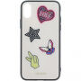 Guess Iconic калъф за iPhone X - бежова