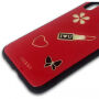 Guess Iconic калъф за iPhone X - червена