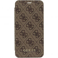 Guess Charms Book 4G калъф за iPhone X - кафява