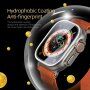 DUX DUCIS закалено стъкло с метална рамка за Apple Watch Ultra 49mm - сребърно
