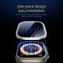 DUX DUCIS закалено стъкло с метална рамка за Apple Watch Ultra 49mm - сребърно