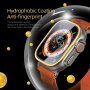 DUX DUCIS закалено стъкло с метална рамка за Apple Watch Ultra 49mm - златно