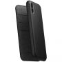 Nomad Folio Leather case калъф за Apple iPhone XS / X - черна