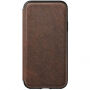 Nomad Folio Leather Tri-Fold калъф за Apple iPhone XS / X - кафява