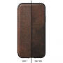 Nomad Folio Leather Tri-Fold калъф за Apple iPhone XS / X - кафява