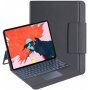 Магнитен калъф с вградена клавиатура с подсветка и тъчпад за iPad Pro 12,9" (2018-2022) - черно