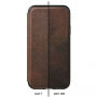 Nomad Folio Leather Tri-Fold калъф за Apple iPhone XS Max - кафява