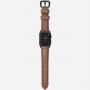 Nomad Horween Traditional кожена каишка за Apple Watch Ultra 49mm / 46mm / 45mm / 44mm / 42mm - черна закопчалка